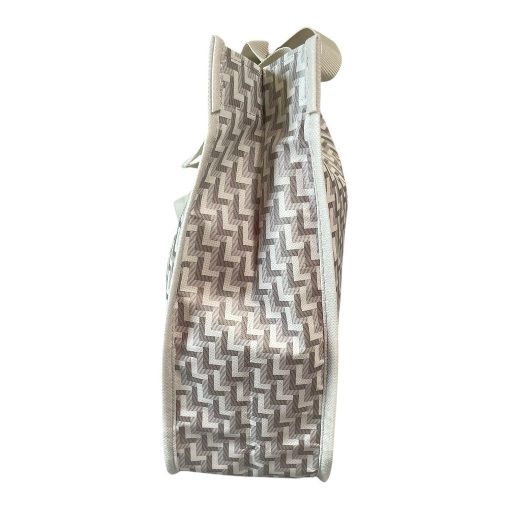 Lululemon Athletica Reusable Tote Bag Small Grey And Cream - Picture 5 of 9